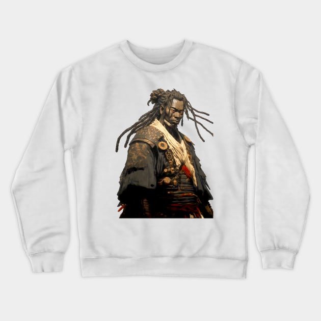 Yasuke Black Samurai in 1579 Feudal Japan No. 3 Crewneck Sweatshirt by Puff Sumo